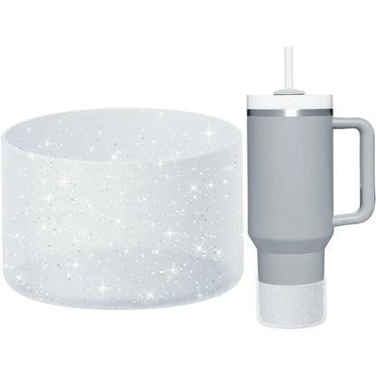 Protective Bling Silicone Tumbler Boot Sleeve – Fits 20-40oz Bling Tumbler Sleeve & Hydro Flask Bottle Protector