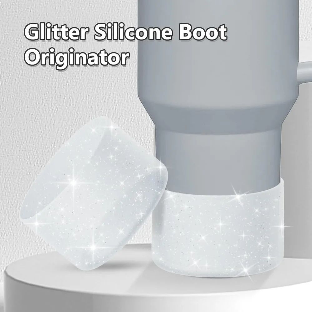 Protective Bling Silicone Tumbler Boot Sleeve  Fits 2040oz Bling Tumbler Sleeve  Hydro Flask Bottle 1