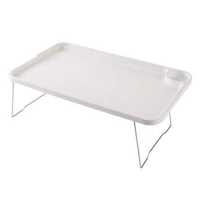 Foldable Bed Table With Cup Holder Portable MultiFunction Lap Tray Desk Ergonomic Space Saving Desk 5