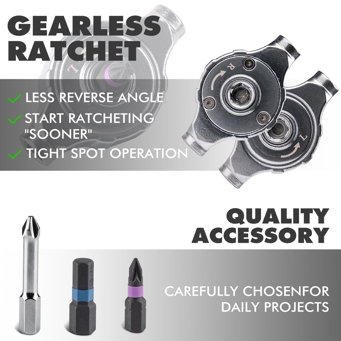 Mini Repair Tool Kit, Multifunction Ratchet Screwdriver Set with Multi Magnetic Bits for Household & Electronics