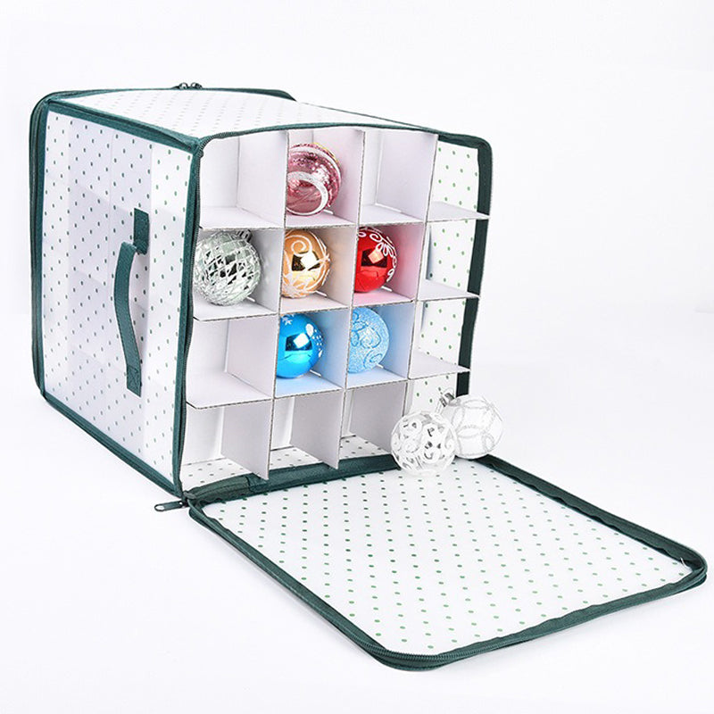 Christmas Ball Storage Box Large Capacity Fold Able Storage For Balls Toys Ornaments 3