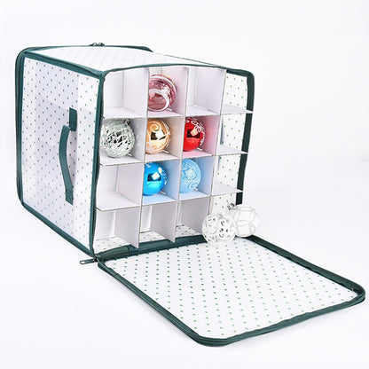 Christmas Ball Storage Box Large Capacity Fold Able Storage For Balls Toys Ornaments 3