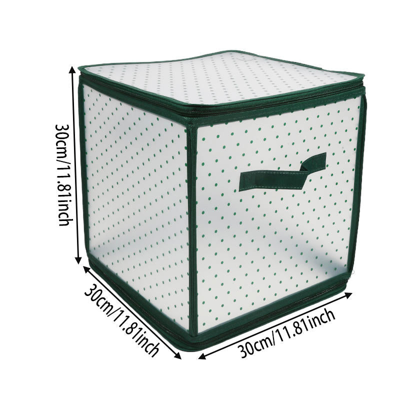 Christmas Ball Storage Box Large Capacity Fold Able Storage For Balls Toys Ornaments 4