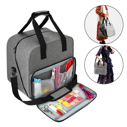Large Capacity Sewing Machine Bag, Portable Travel Thread Yarn Storage, Tote Home Organizer for Sewing Machine Accessori