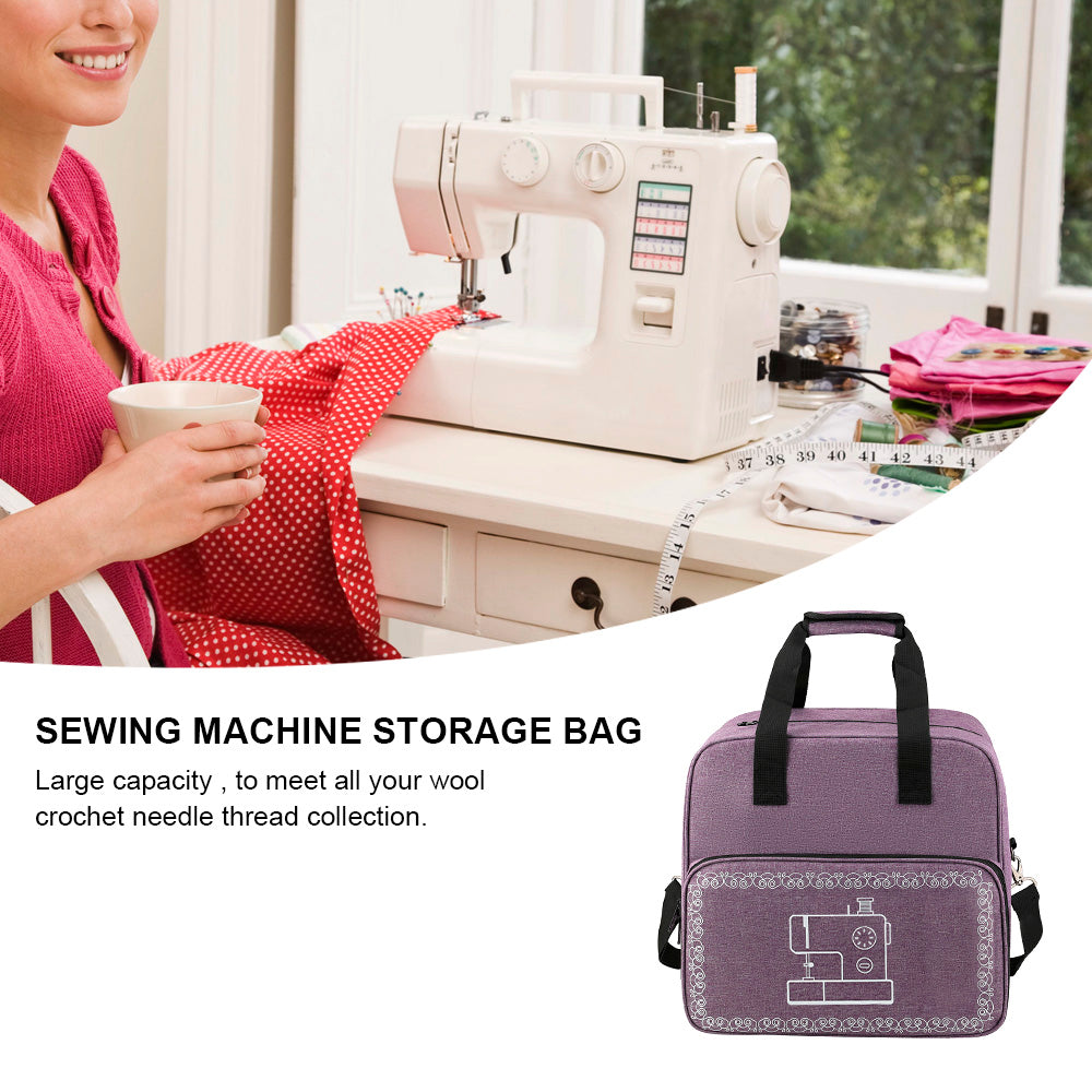 Large Capacity Sewing Machine Bag, Portable Travel Thread Yarn Storage, Tote Home Organizer for Sewing Machine Accessori