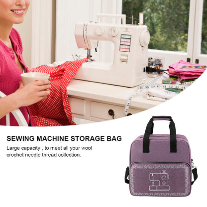 Large Capacity Sewing Machine Bag, Portable Travel Thread Yarn Storage, Tote Home Organizer for Sewing Machine Accessori