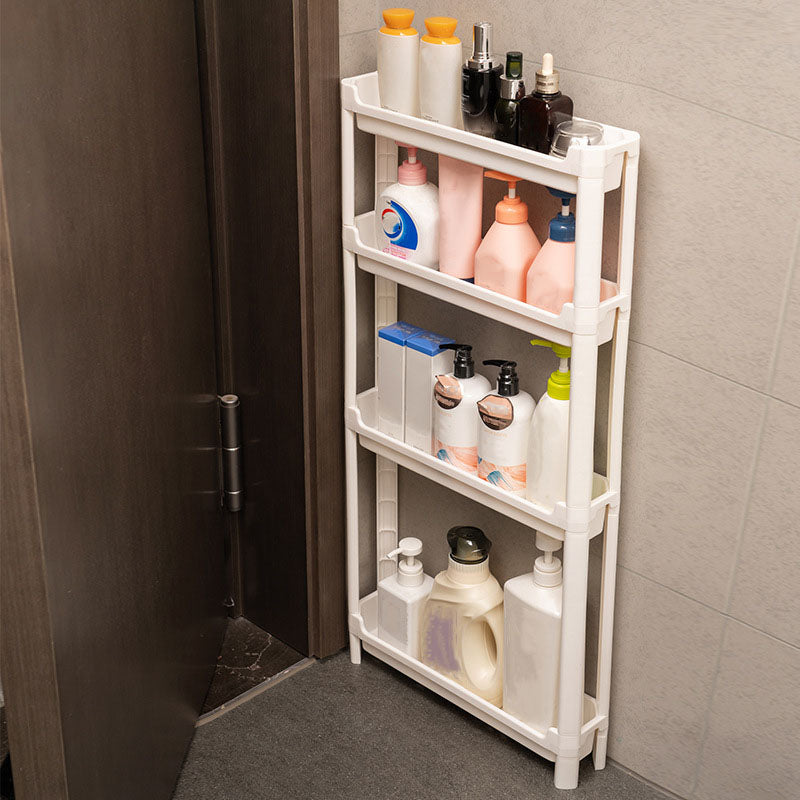 Behind The Door Storage Cabinet, Bathroom and Kitchen Storage Rack, Multi-layer Narrow Cabinet, Space Saving Trolley Rac