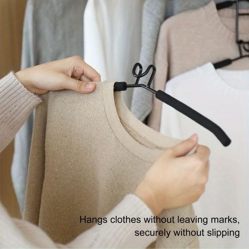 HeavyDuty SpaceSaving Clothes Hanger  MultiLayer Metal Garment Organizer With NonSlip Foam Pads For 1