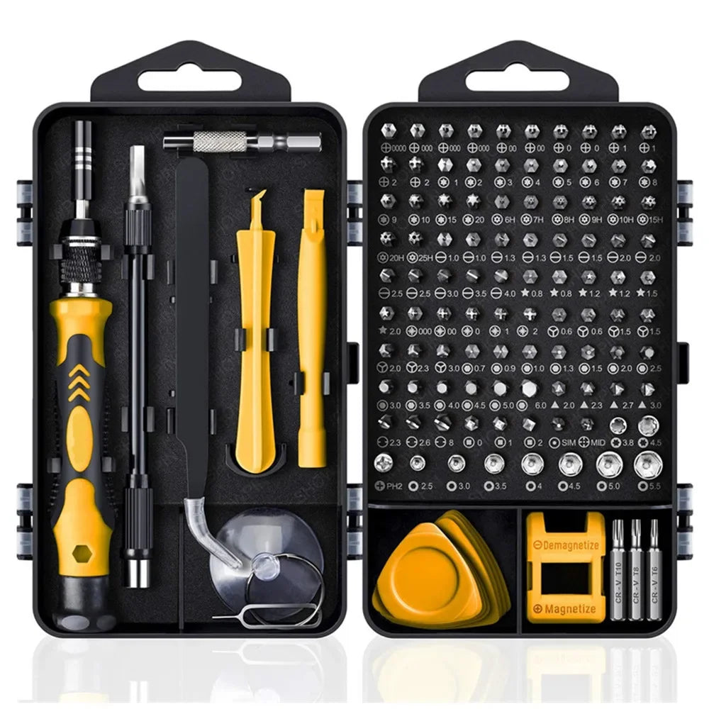 Laptop Screwdriver Kit Precision, Computer Repair Kit Magnetic, Small Impact Screwdriver Set with Case