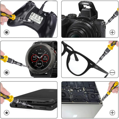 Laptop Screwdriver Kit Precision Computer Repair Kit Magnetic Small Impact Screwdriver Set With Cas 2