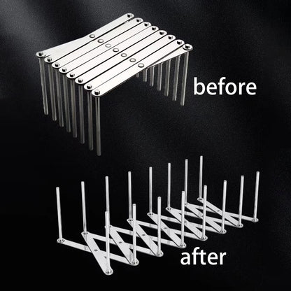Retractable Storage Rack Space Saving Pot Lid Holder Heavy Duty Stainless Steel Dish Rack For Kitch 2