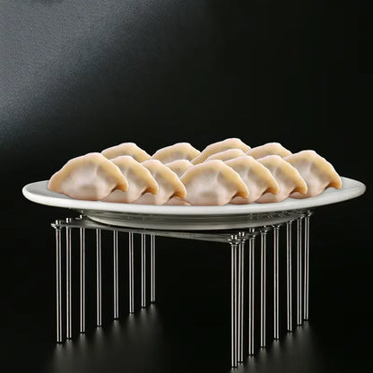 Retractable Storage Rack Space Saving Pot Lid Holder Heavy Duty Stainless Steel Dish Rack For Kitch 3