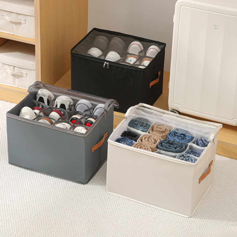 Multiple Lattices Shoes Storage Box, Foldable Separated Shoes Box, Large Capacity, Shoe Dispenser, Shoes Organizer