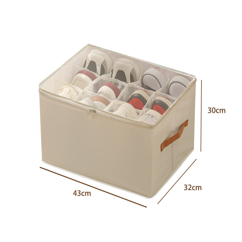 Multiple Lattices Shoes Storage Box, Foldable Separated Shoes Box, Large Capacity, Shoe Dispenser, Shoes Organizer