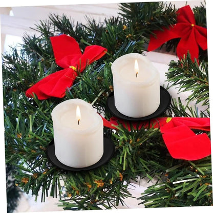 Metal Cone Candle Holders  6 Or 12pcs Advent Calendar  Christmas Wreath Candle Bases Made From Dura 1