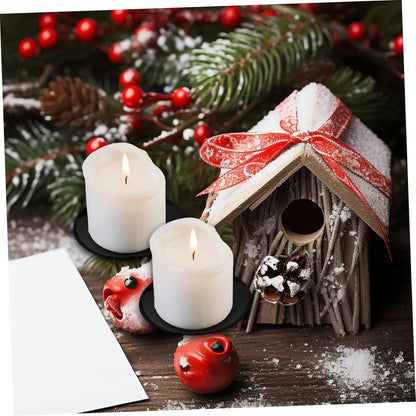 Metal Cone Candle Holders  6 Or 12pcs Advent Calendar  Christmas Wreath Candle Bases Made From Dura 2