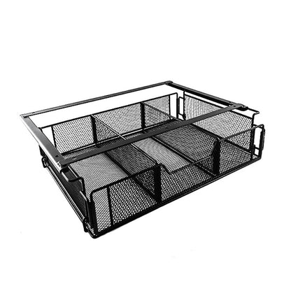 Under Desk Drawer, Desktop Storage Basket, Black Assembly Storage Box for Desk Organization