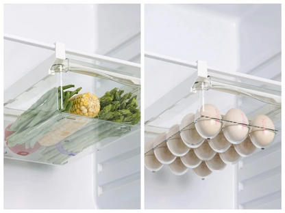 Refrigerator Drawer Style Food Storage Box, Sliding Plastic Cooking Container, Shelf Support, Fruit Packaging Machine
