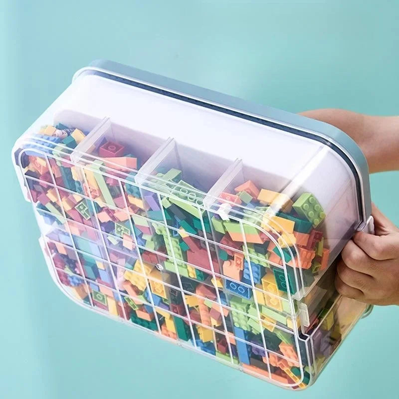 Plastic Lego Storage Box Building Block Container Children Toy Organizer Kid Room Classification Pa