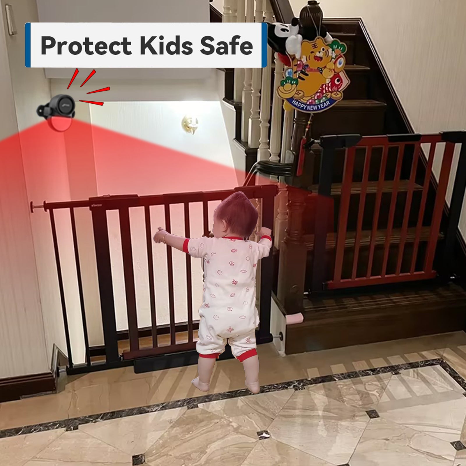 Motion Sensor Wireless Burglar Alarm Sensor Infrared Motion Detector For Home Security 4