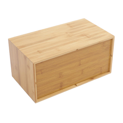 Wood Office Desk Storage Bamboo Organizer For Makeup Stationery Minimalist Home Decor 5