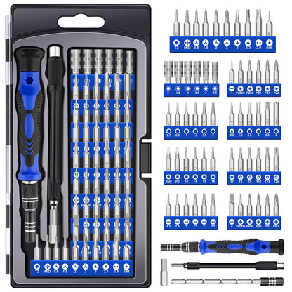 Magnetic Precision Screwdriver Set with Flexible Shaft, Torx & Phillips Bits for iPhone and Xiaomi Devices