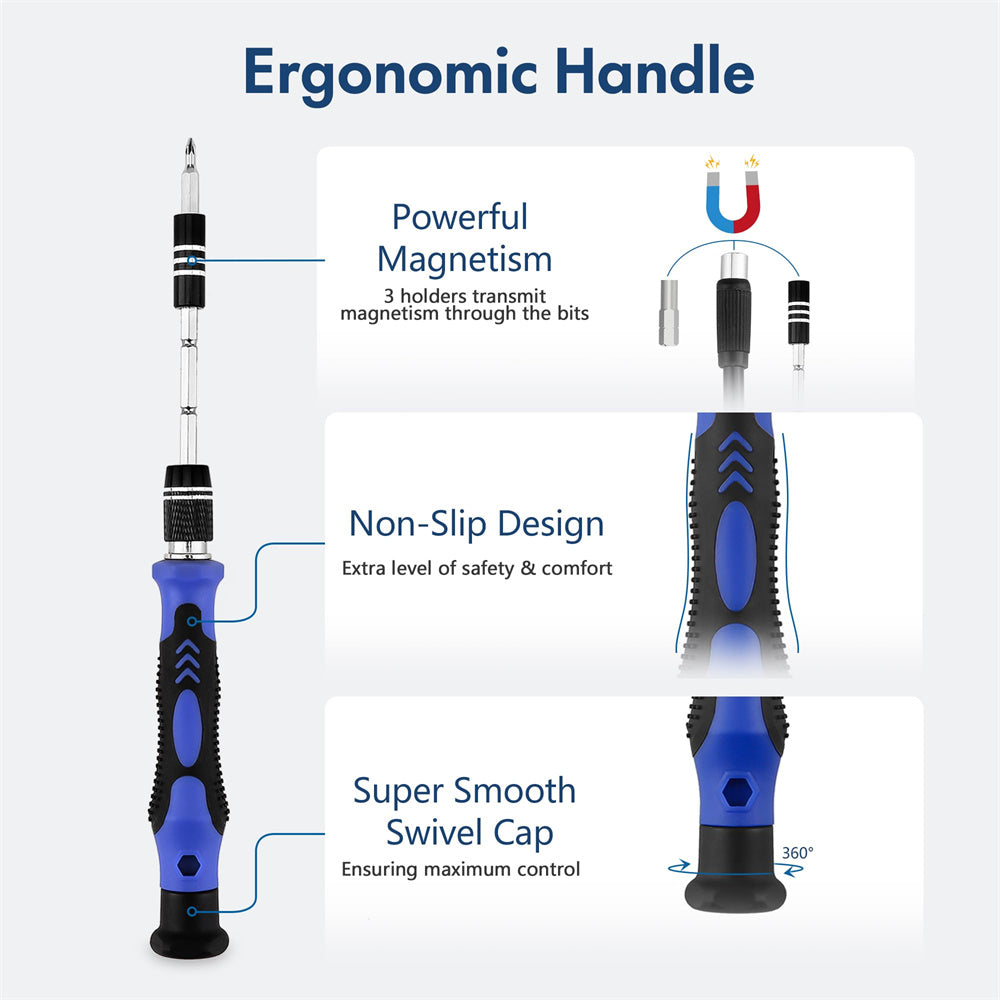 Magnetic Precision Screwdriver Set With Flexible Shaft Torx  Phillips Bits For IPhone And Xiaomi De 2