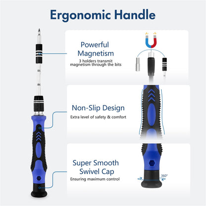 Magnetic Precision Screwdriver Set With Flexible Shaft Torx  Phillips Bits For IPhone And Xiaomi De 2