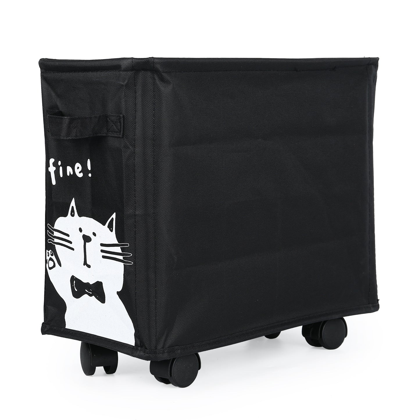 Foldable Office Organizer For Under Desk Rolling Storage Cart With Wheels Oxford Cloth Utility Shel 6