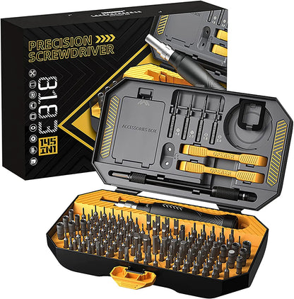 Professional Electronics Repair Hand Tool Kit, Precision Screwdriver Set with Magnetic Bits