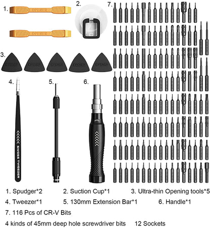 Professional Electronics Repair Hand Tool Kit Precision Screwdriver Set With Magnetic Bits 2