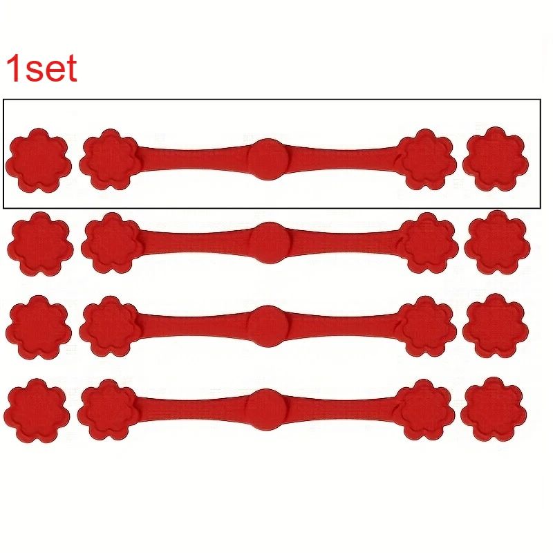 Silicone Air Fryer Handle Magnets  2 Sets Small Flower Design Safety Fix For RedHandle Air Fryers S 1