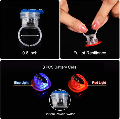 LED Christmas Flashing Ring Light Up Toy Rings Party Light Up Christmas LED Flashing Rings