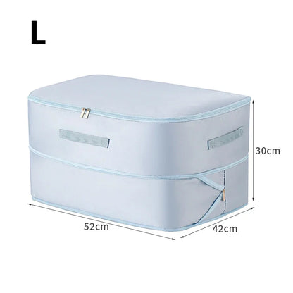 Self Compression Organizer Duvet Storage Bag Large Capacity Heavy Duty Moving Bags Self Compression 9