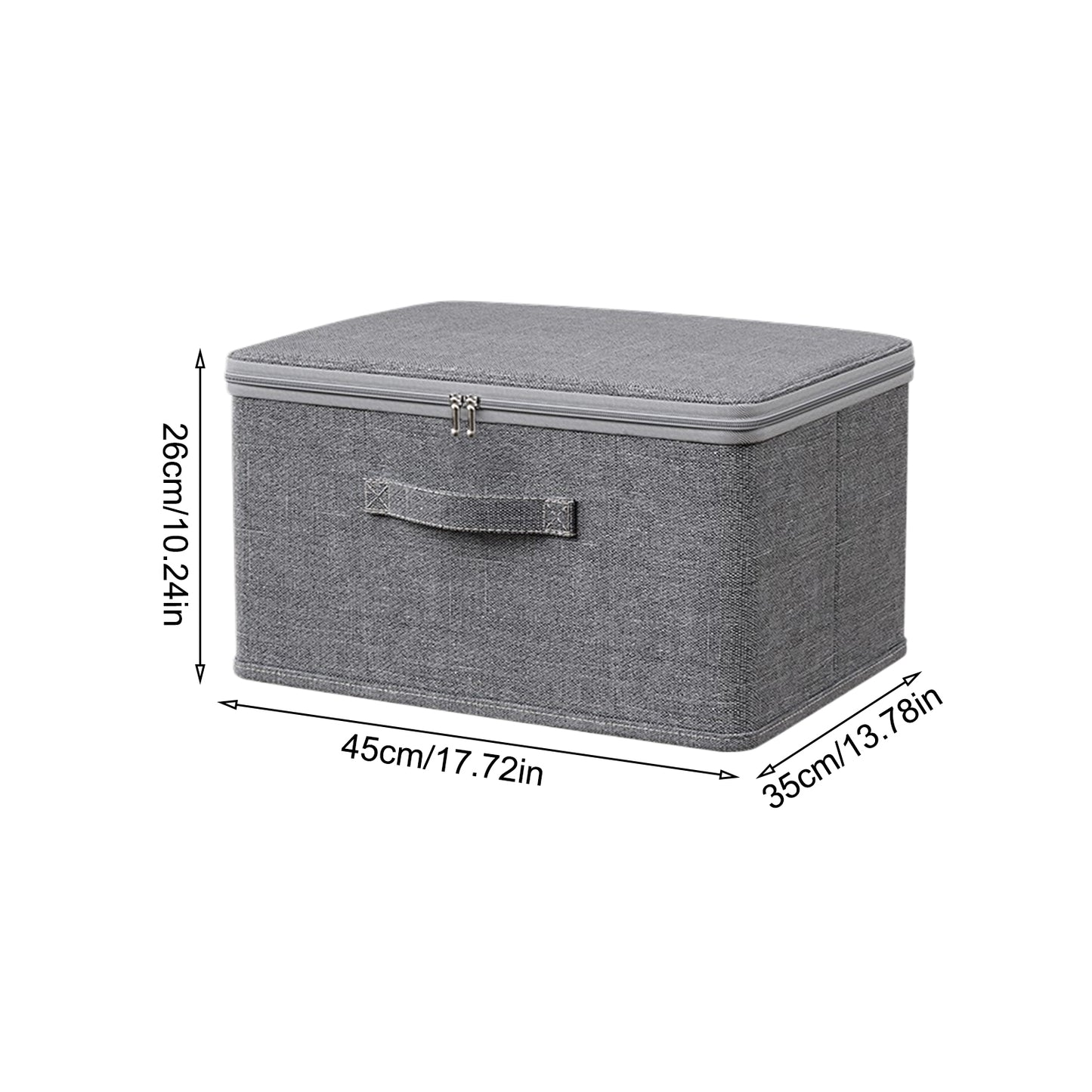 Lockable Storage Box Odor Proof Stackable Container With Handle Washable Shelf Baskets For Clothing 7