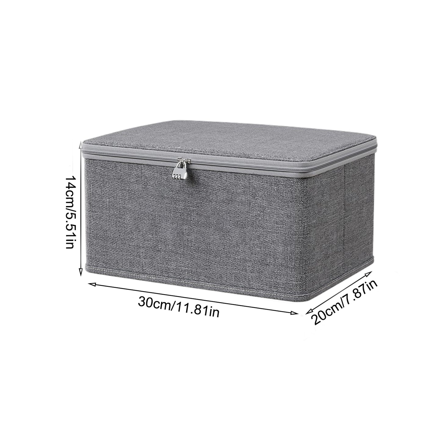 Lockable Storage Box Odor Proof Stackable Container With Handle Washable Shelf Baskets For Clothing 6
