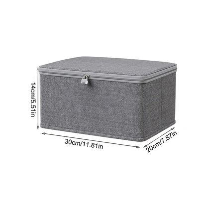 Lockable Storage Box Odor Proof Stackable Container With Handle Washable Shelf Baskets For Clothing 6
