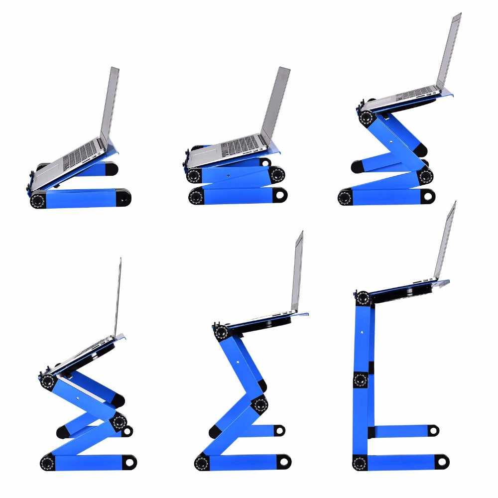 Adjustable Aluminum Alloy Laptop Table Portable Folding Desk For Dormitory Computer Stand Bed Tray