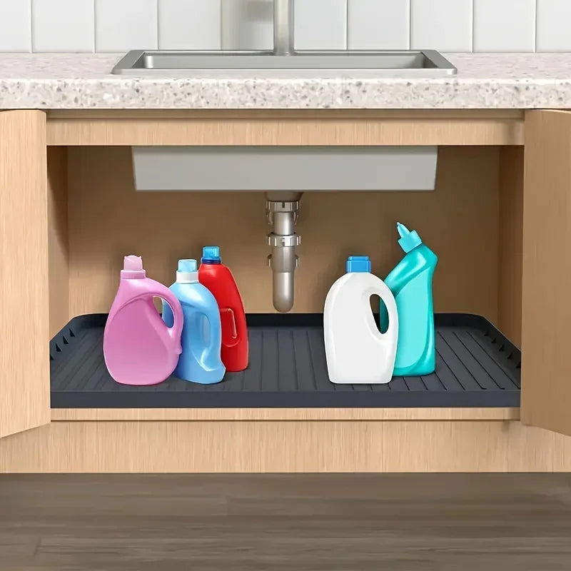 Durable UnderSink Mat Waterproof Drip Tray Liner EasyClean Storage Solution For Kitchen Bathroom Ca 1
