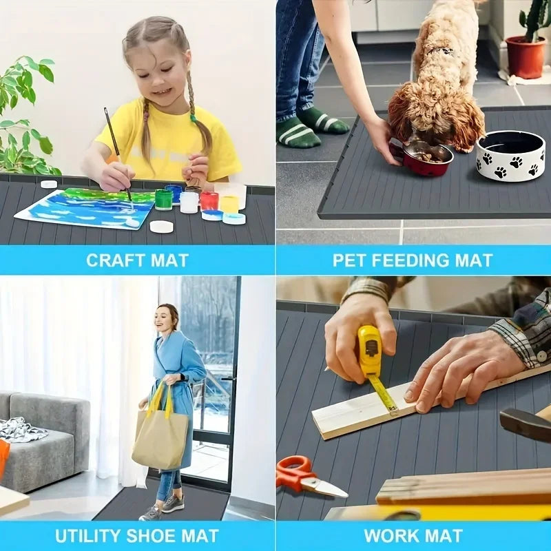 Durable UnderSink Mat Waterproof Drip Tray Liner EasyClean Storage Solution For Kitchen Bathroom Ca 2