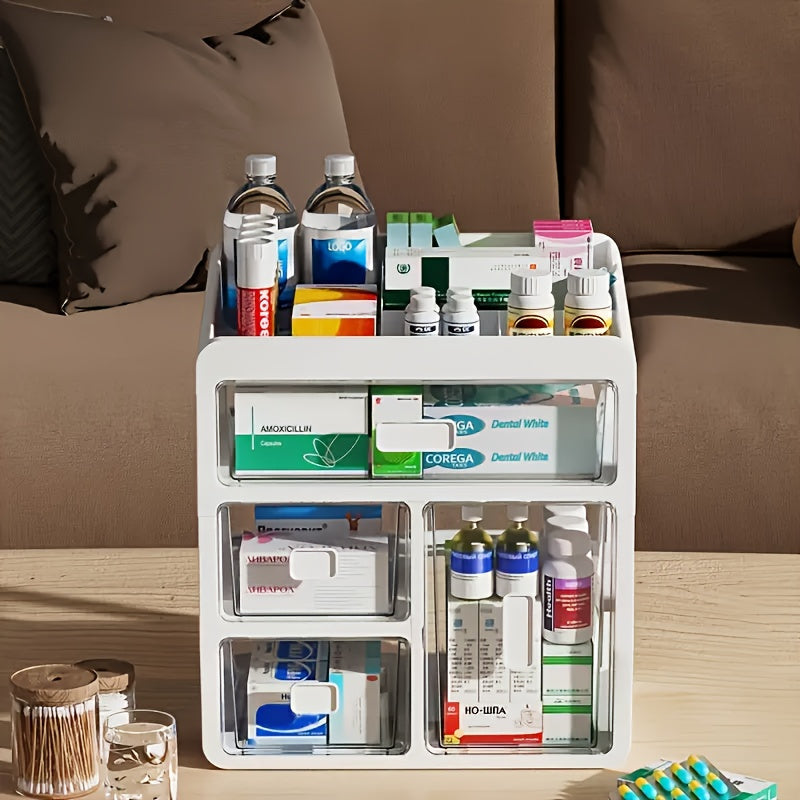 Large Capacity Multi Layer Medicine Box Drawer Type Medicine Cabinet For Home Care Ideal For Profes 3