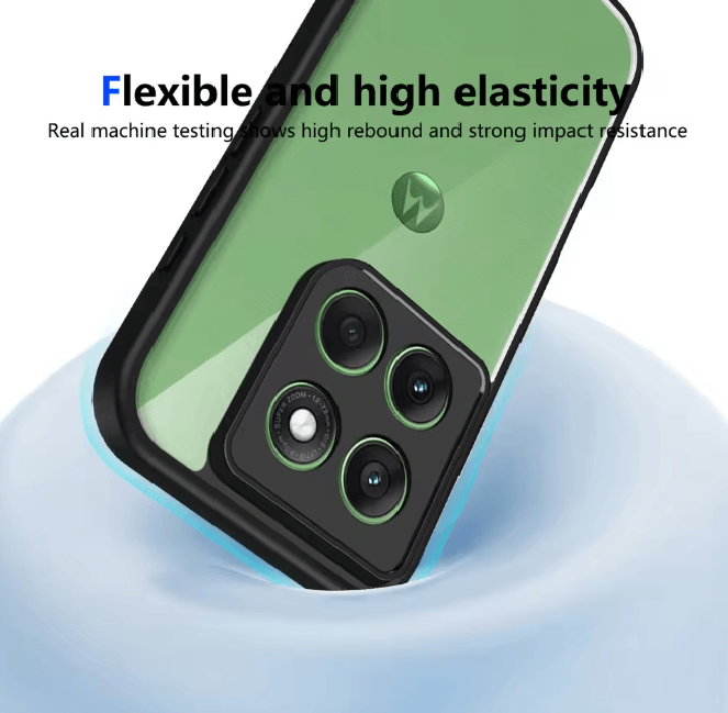Premium Clear Shockproof Silicone Bumper Case For Motorola Edge 70 2