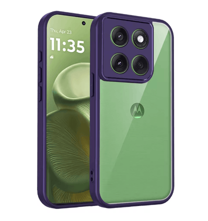 Premium Clear Shockproof Silicone Bumper Case For Motorola Edge 70 6