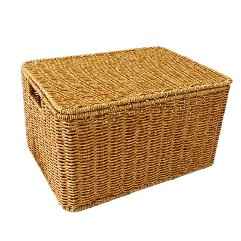 Rattan Woven Oversized Storage Box Large Capacity Household Box Sorting Clothes Quilts Dormitory La 4