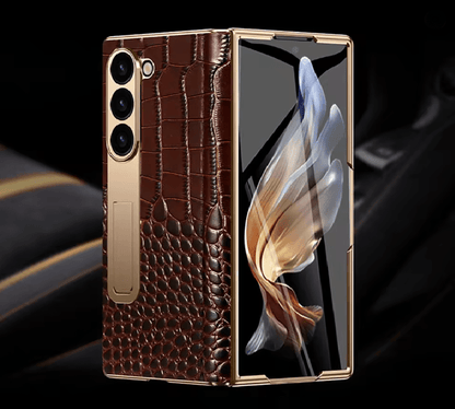 Genuine Leather Magnetic Protective Case For Samsung Z Fold Series 4