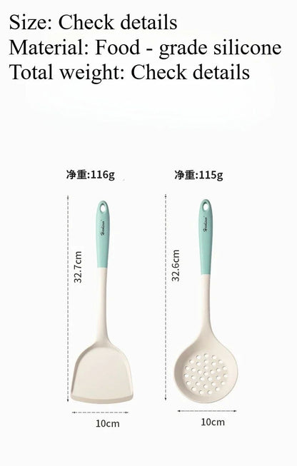 Modern Silicone Handle Kitchenware Spatula  Colander  Minimalist NonStick Cooking  Baking Tools 6