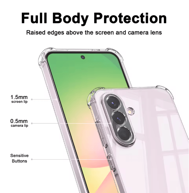 Clear Shockproof Protective Case For Samsung Galaxy A56 3