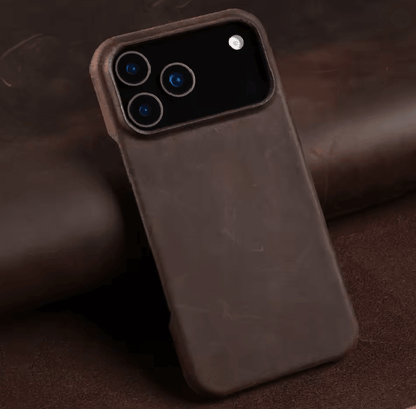 Genuine Leather Magnetic Case for iPhone 17 and 16 Series