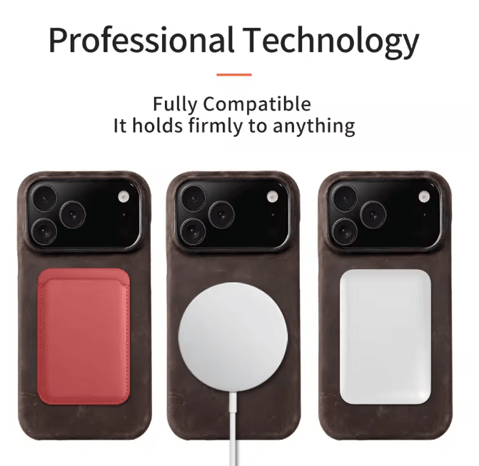 Genuine Leather Magnetic Case For IPhone 17 And 16 Series 2