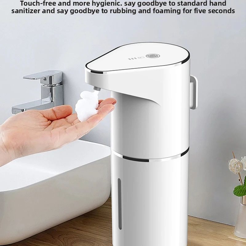 Automatic Touchless Foaming Soap Dispenser  350ml USB Rechargeable Electric Dispenser With 4Level A 1